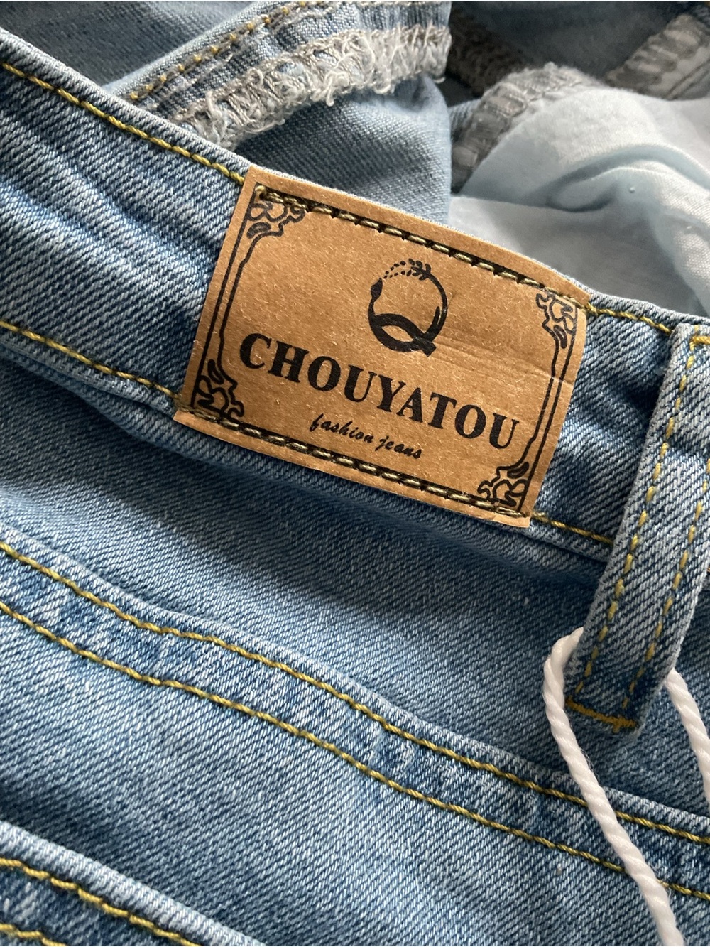 NWT ChouYatou Light Wash Stretch Denim Pencil Skirt Size M - Picture 12 of 12